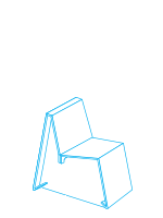 Custom Cardboard Printing Ettore Child Chair