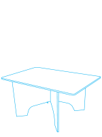Custom Cardboard Printing Milo Table