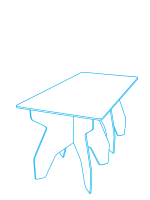 Custom Cardboard Printing Ray Conference Table